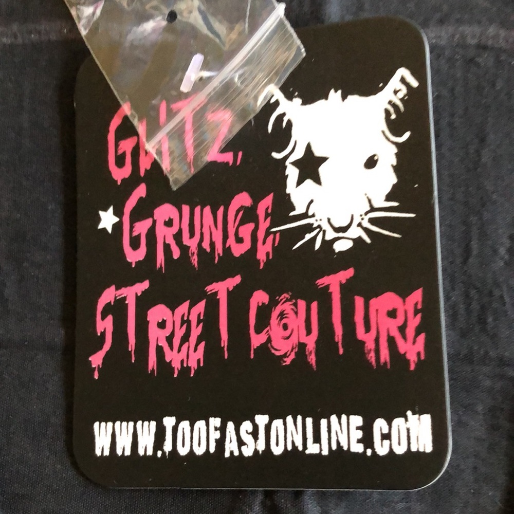 NWT Rat Baby Glitz Grunge Street Couture Cardigan - Picture 12 of 16